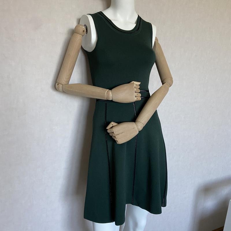 Femme Sandro Paris Robe Verte 36 / S / 44