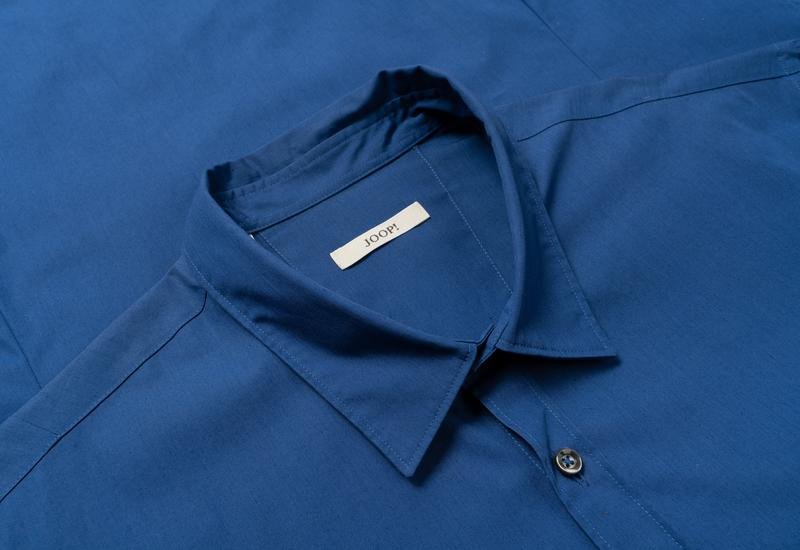 Herren JOOP! Hemd Marineblau Baumwolle 42 / XL /