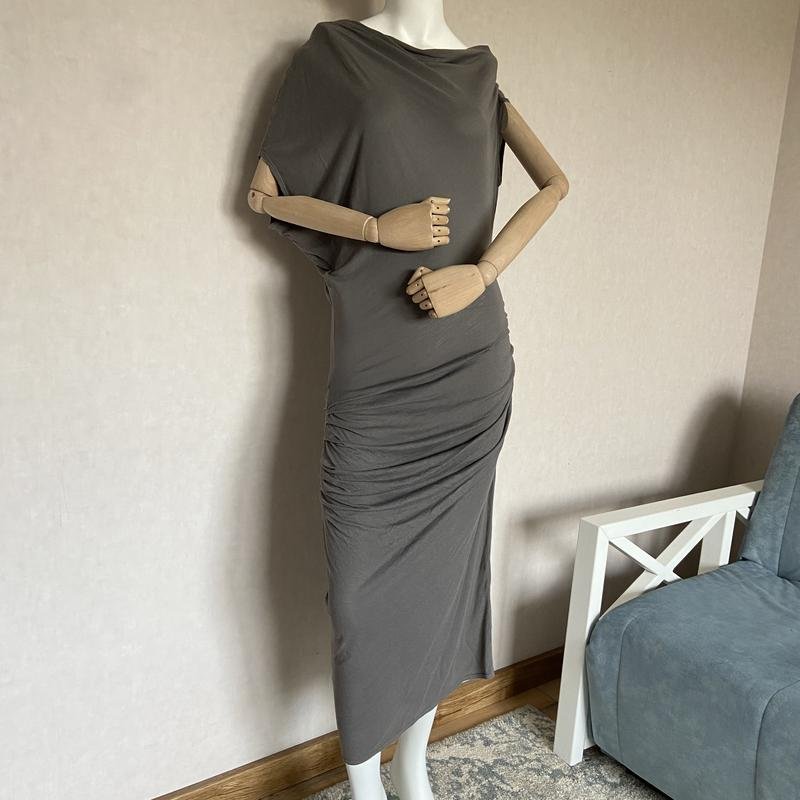 Damen Helmut Lang Kleid Silber 36 / S / 44