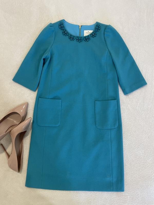 Женское Kate Spade Платье Голубое 34 / XS / 42