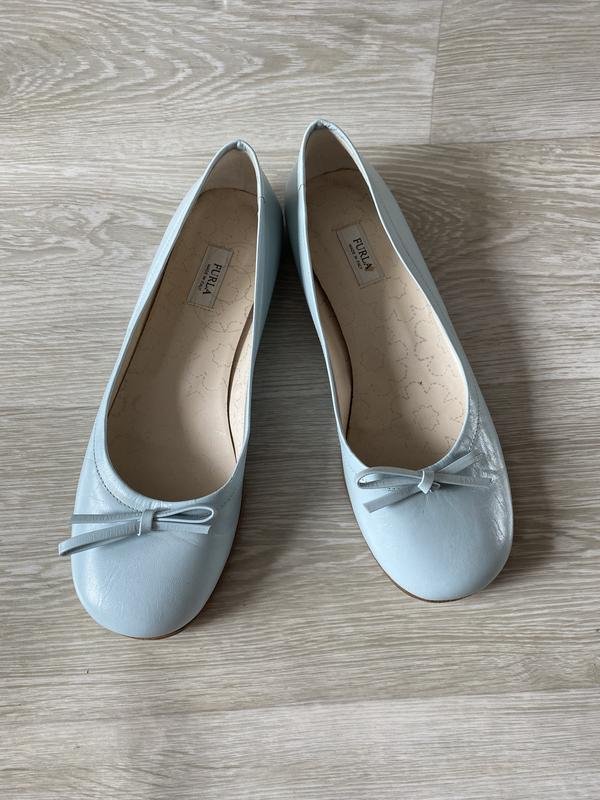 Damen Furla Absätze Blau Leder 39.5