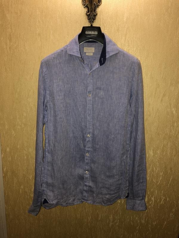 Herren ZARA Hemd Marineblau 38 / M / 46