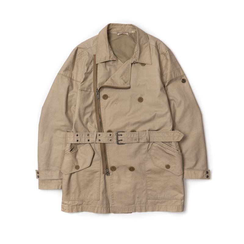 Men DKNY Trench Coat Beige Cotton 40 /L / 48