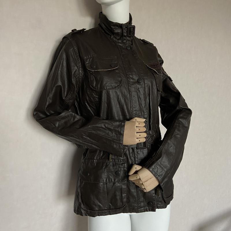 Women Barbour Jacket Brown Polyurethane 38 / M /