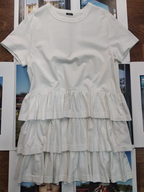 Женское Aspesi Платье Белое Хлопок 38 / M / 46