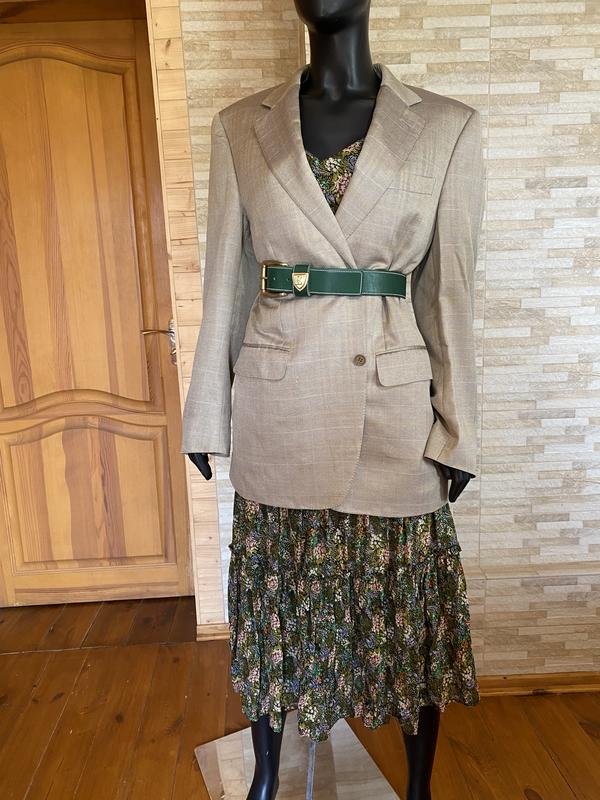 Women Canali Blazer Beige Wool Silk 36 / S / 44