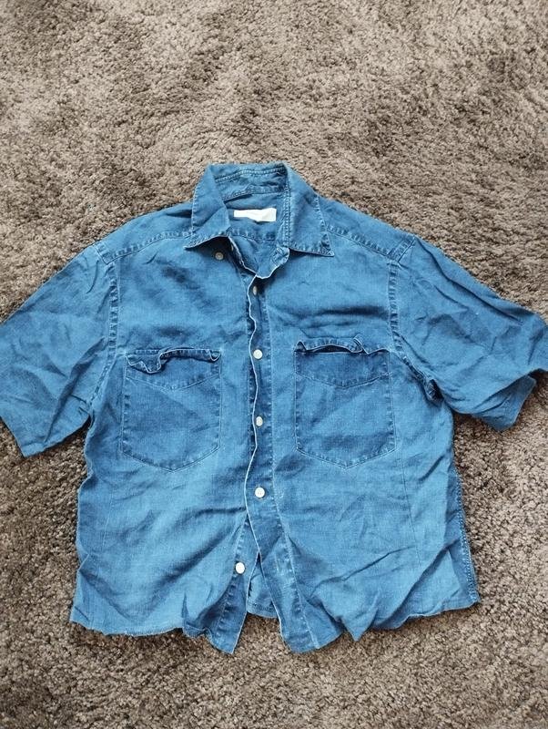 Donna Baldessarini Camicia Blu Navy Denim 38 / M /