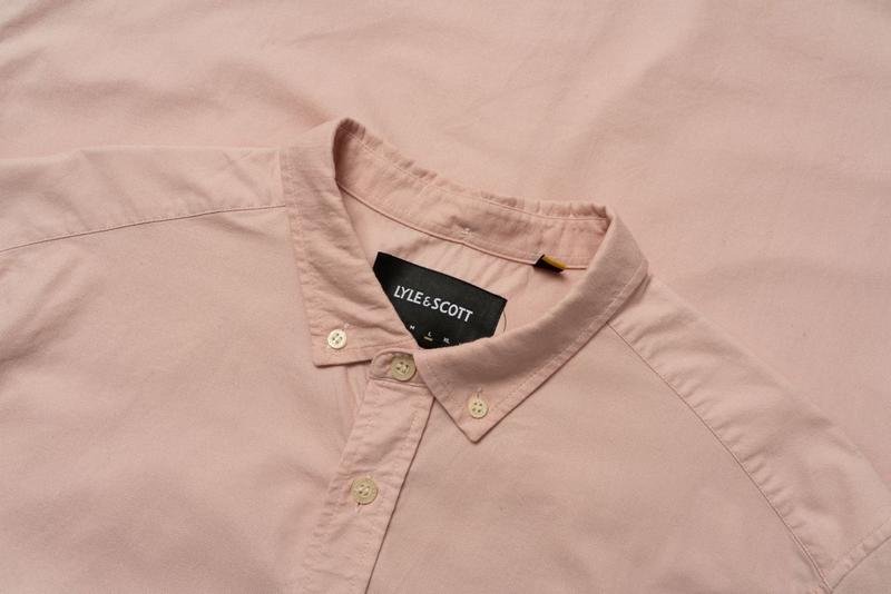 Мужской Lyle & Scott Рубашка Персиковый Хлопок 40