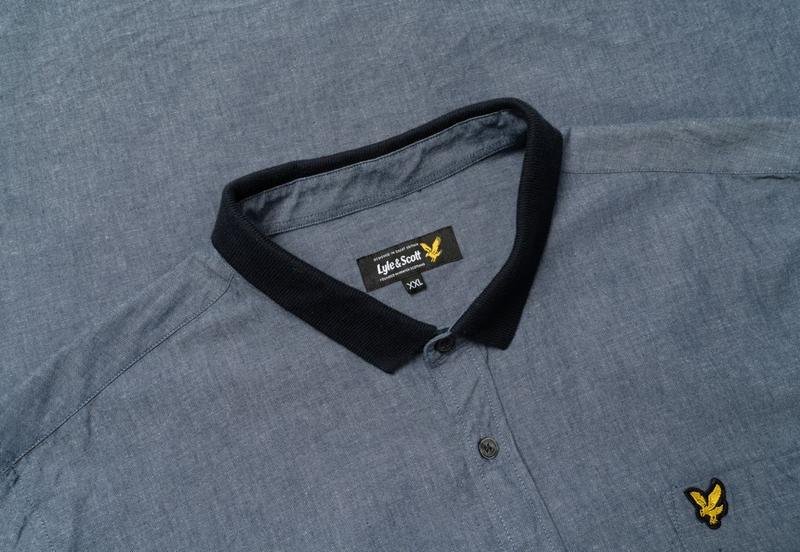 Мужской Lyle & Scott Рубашка Тёмно-синий Хлопок 44