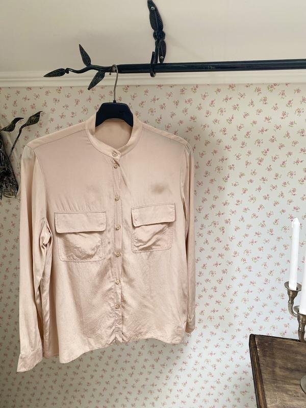 Женская Cacharel Рубашка Бежевый Шелк 34 / XS / 42