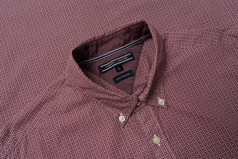 Uomo Tommy Hilfiger Camicia Rosa Cotone 38 / M /
