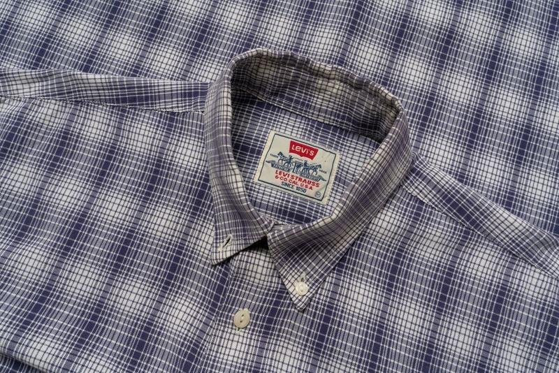 Мужская Levi's Рубашка Сиреневый Органза 38 / M /