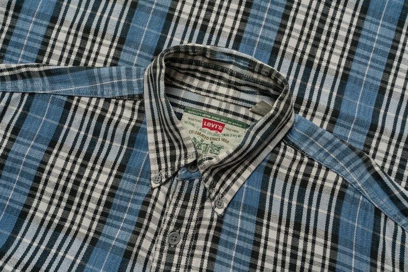 Мужская Levi's Рубашка Тёмно-синий Хлопок 38 / M /