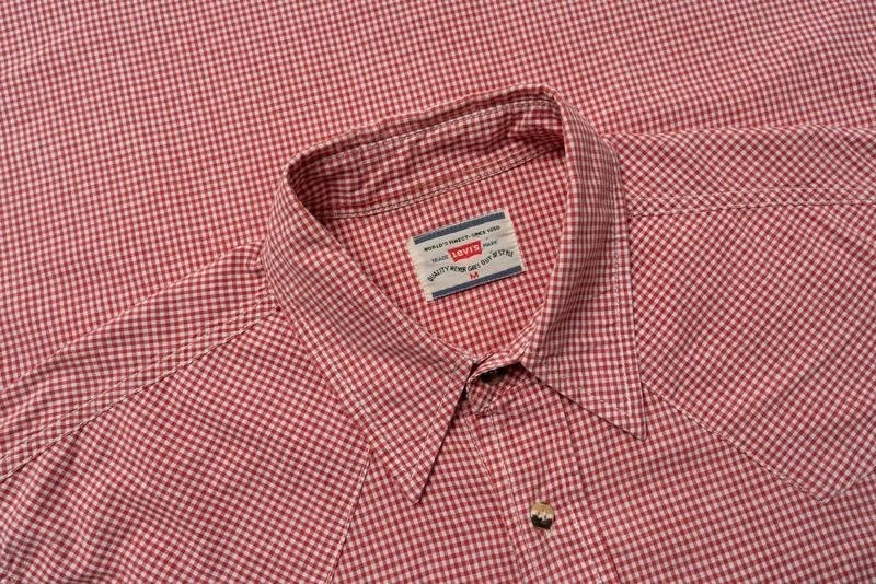 Мужская Levi's Рубашка Красная Хлопок 38 / M / 46