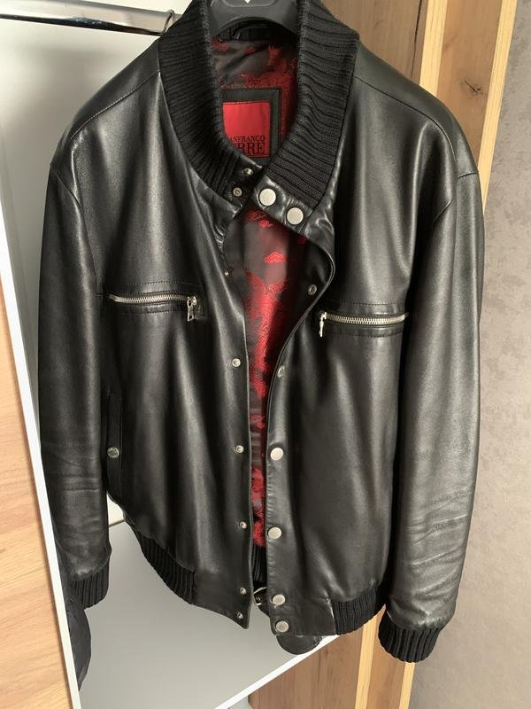 Homme Gianfranco Ferre Veste Noir Cuir 42 / XL /