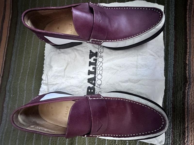 Homme Bally Mocassins Blanc Cuir 39