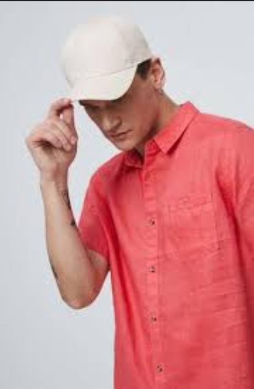 Homme DKNY T-shirt Rose Coton 38 / M / 46