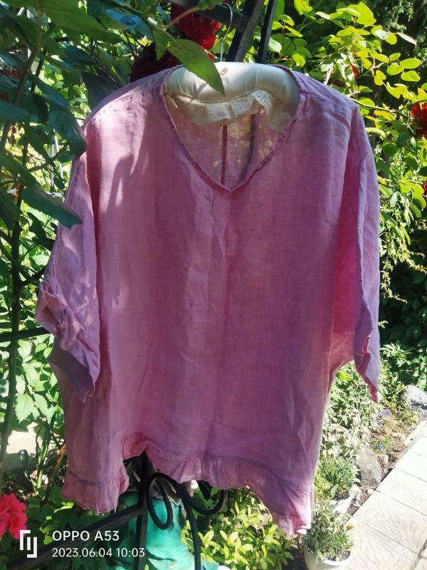 Женский Casadei Платье Розовый Лен 40 / L / 48