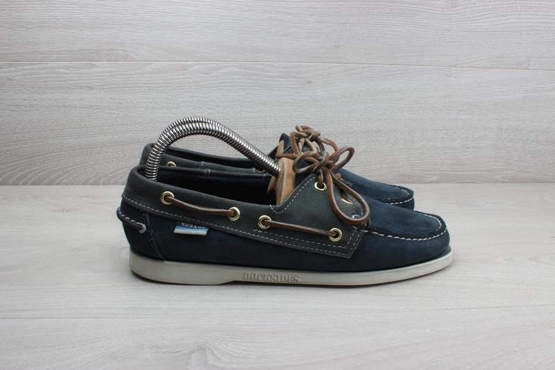 Женские Sebago Мокасины Серый Кожа 38.5