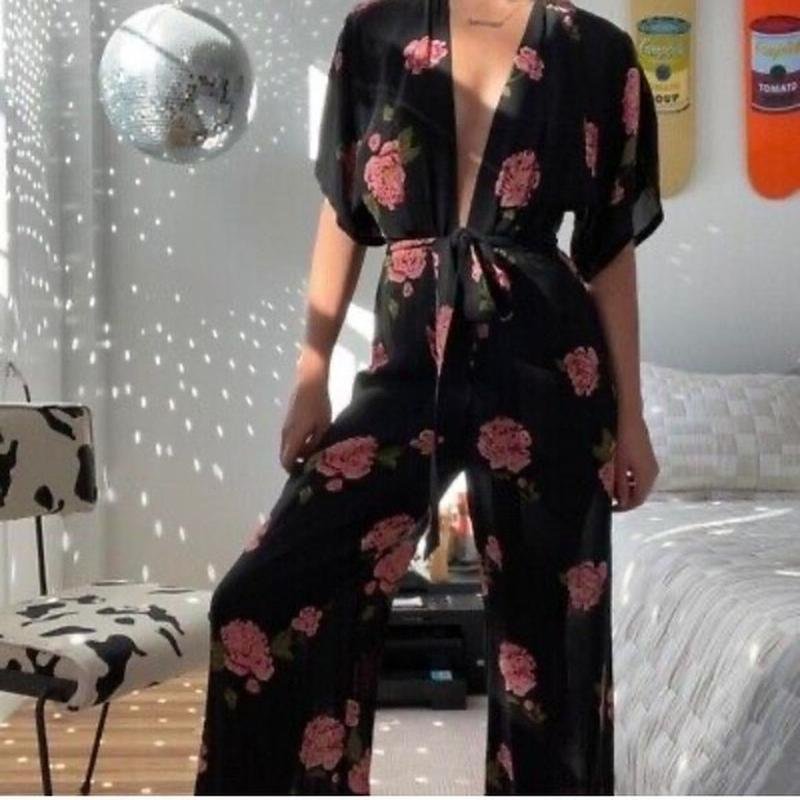 Femme Reformation Combinaison Noir Viscose 32