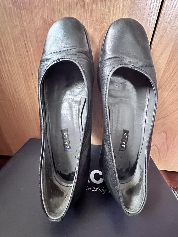Damen Bally Absatzschuhe Schwarz Leder 35.5