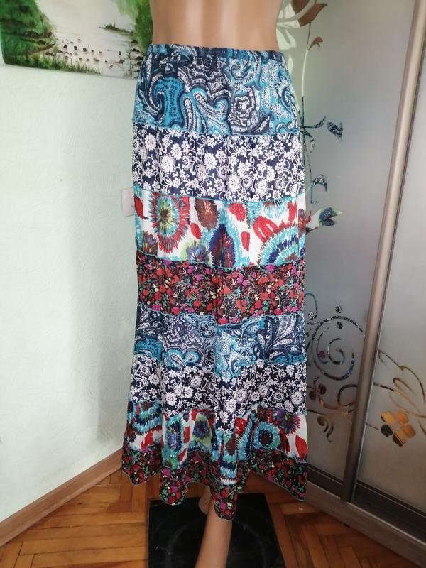 Женская AMI Юбка Разноцветный Хлопок 48 / 4XL / 56