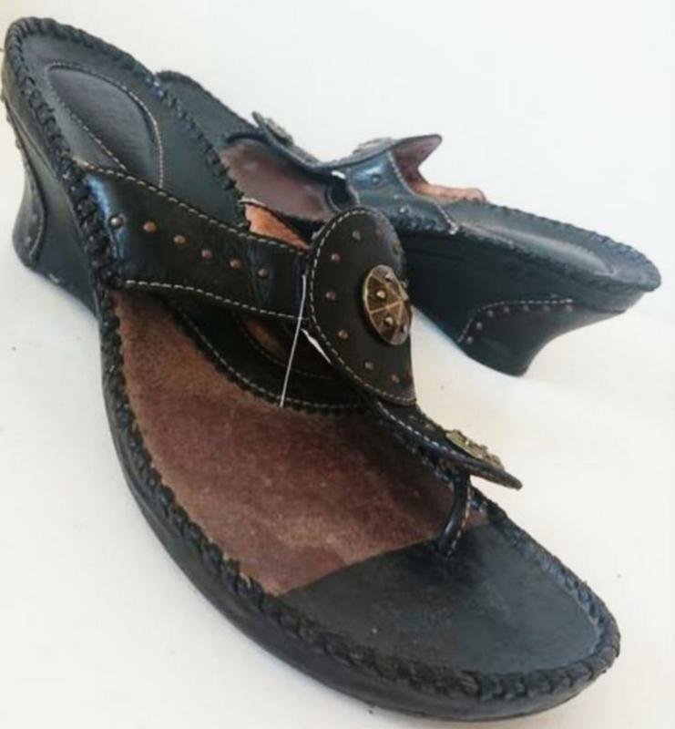 Donna Clarks Tacchi Nero Pelle 38