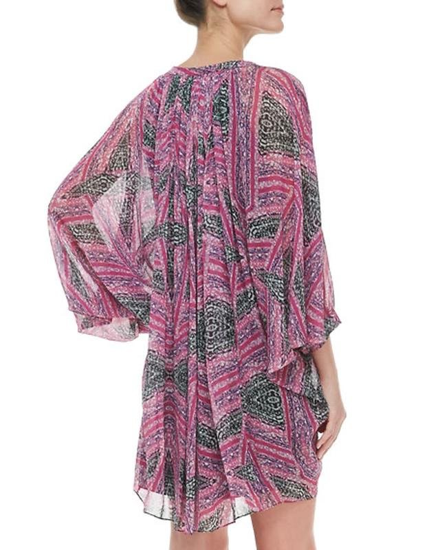 Damen Diane Von Furstenberg Kleid Flieder Seide 36