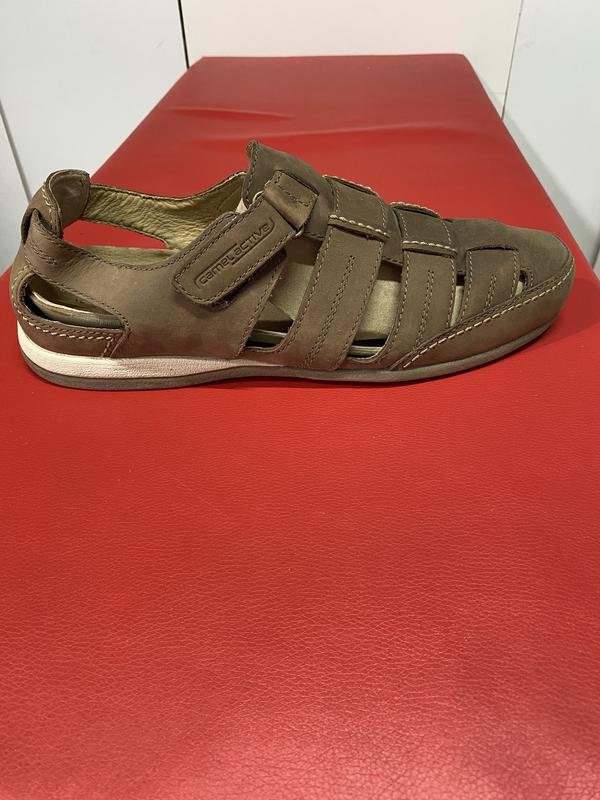 Men Camel Active Sandals Beige Leather 44