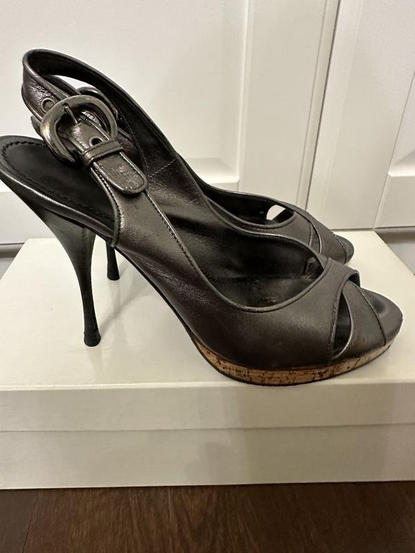 Donna Casadei Tacchi Grigio Pelle 37.5