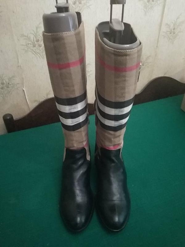 Donna Burberry Stivali Rossi 37