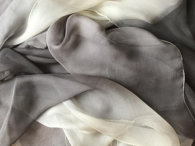 Women Ballin Scarf Grey Silk