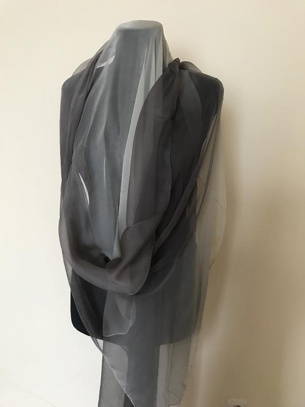 Women Ballin Scarf Grey Silk