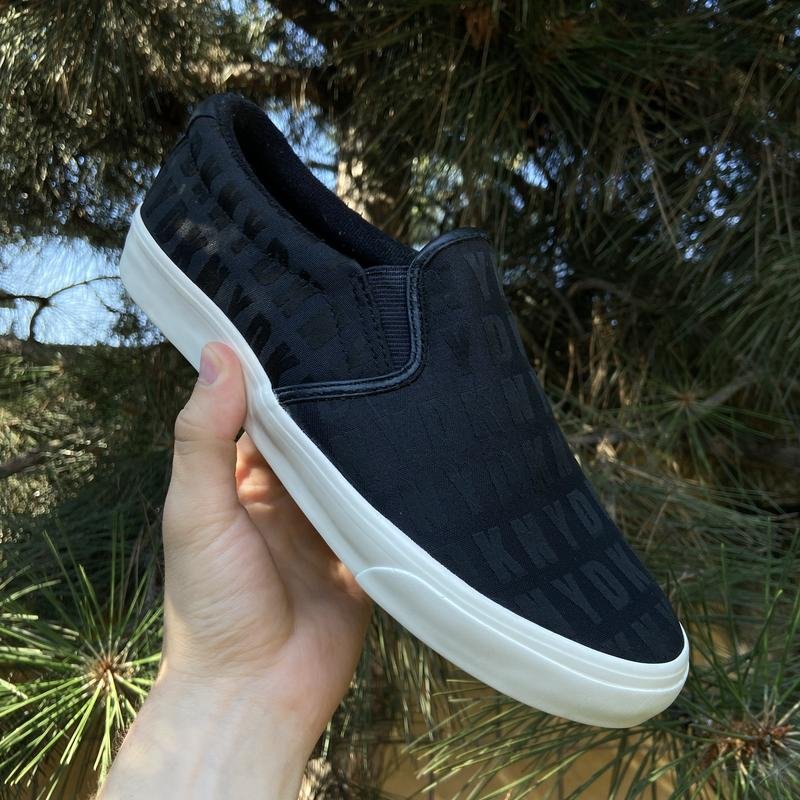 Donna DKNY Mocassini Nero Tessuto 39