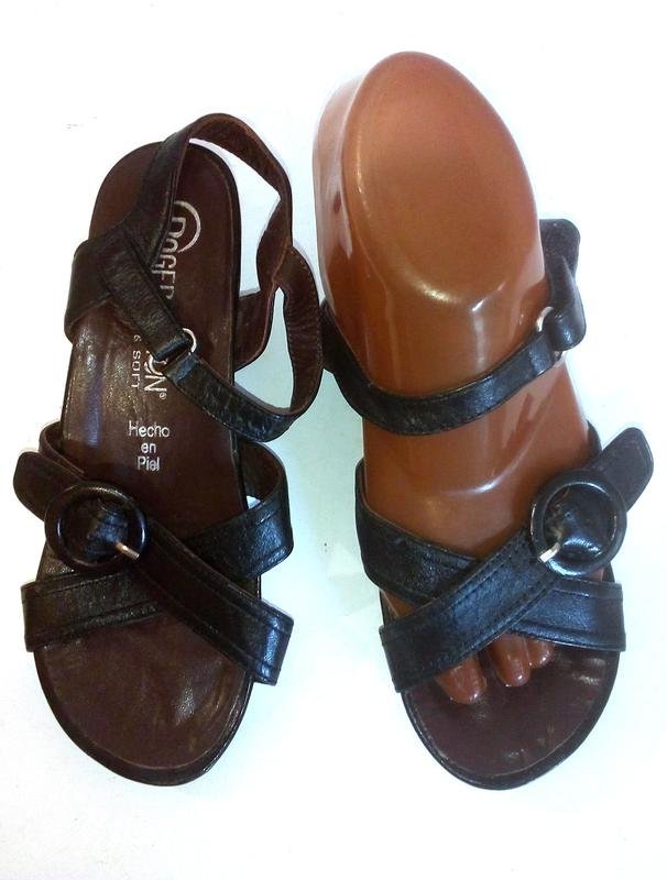 Damen Roger Milton Absatzschuhe Schwarz Leder 36