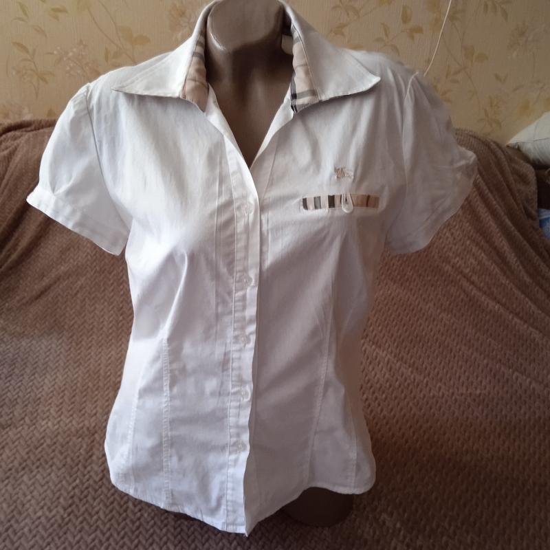 Donna Burberry Camicia Bianca Cotone M
