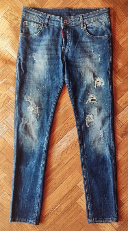 Мужские Dsquared² Джинсы Тёмно-синий 33 / L / 48