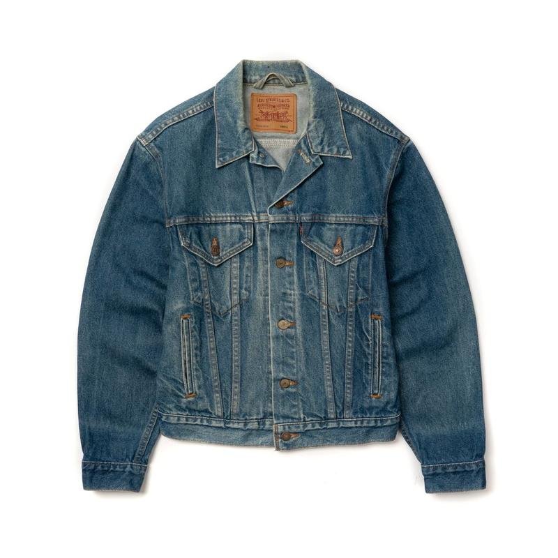 Мужской Levi's Куртка Тёмно-синий Хлопок 36 / S /