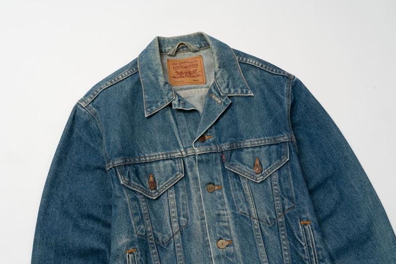 Мужской Levi's Куртка Тёмно-синий Хлопок 36 / S /