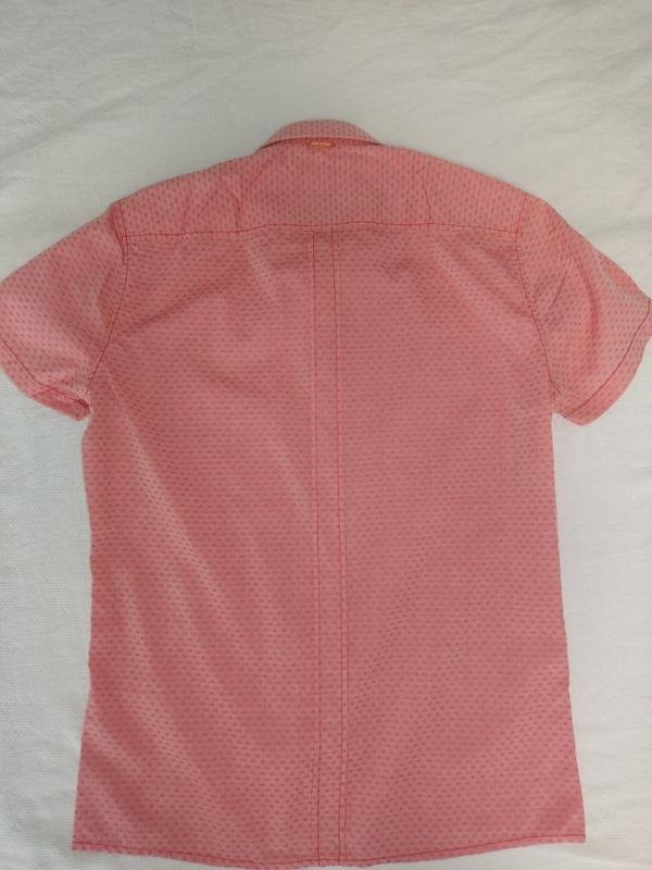 Мужская BOSS Orange Рубашка Красный Хлопок 36 / S