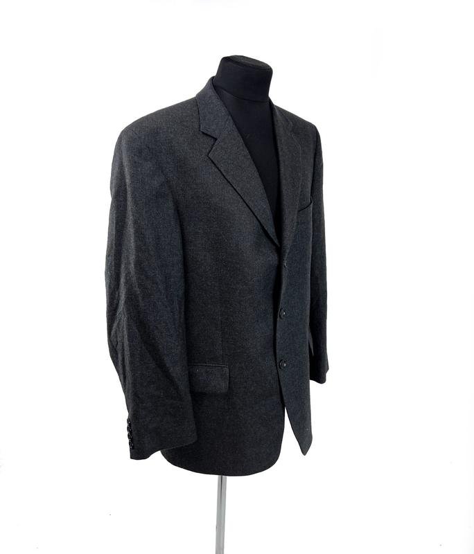 Men Barutti Blazer Grey Angora Wool Other