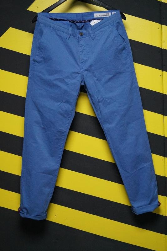 Homme Ben Sherman Pantalon Bleu Marine 32 / M / 46