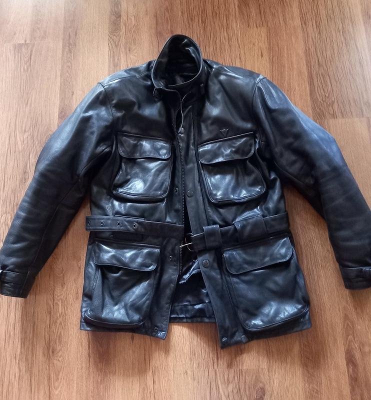 Homme Belstaff Veste Noire Cuir 38 / M / 46
