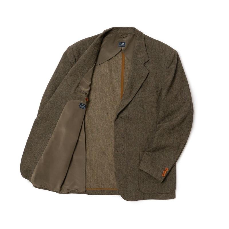 Herren C.P. Company Sakko Braun Wolle L