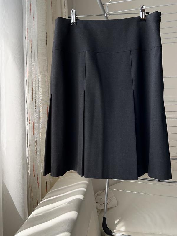 Damen Akris Rock Schwarz Wolle 38 / M / 46