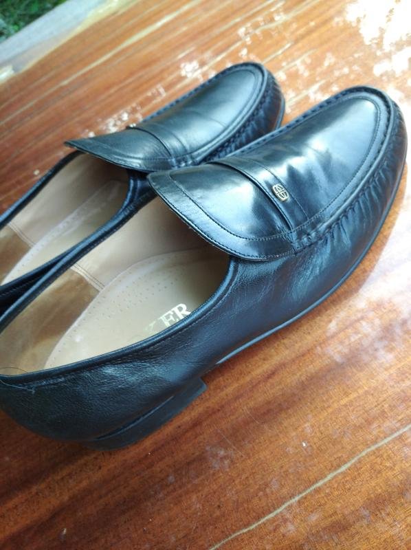 Homme Barker Chaussures Noir Cuir 43.5