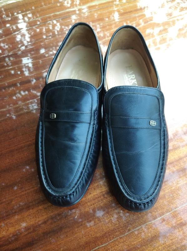 Homme Barker Chaussures Noir Cuir 43.5