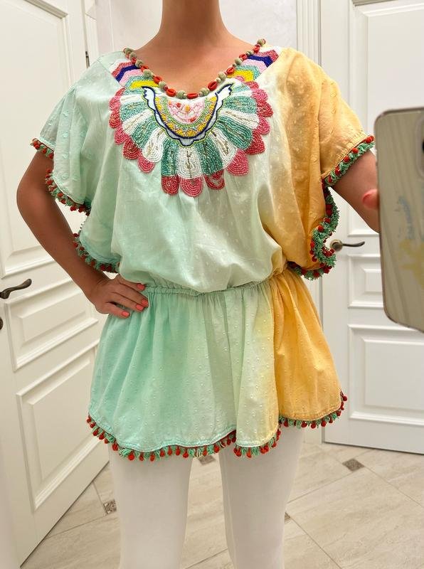 Женский Sartoria Italiana Платье Зелёный Хлопок 34