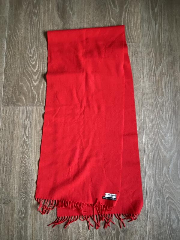 Women Giorgio Armani Scarf Red Wool