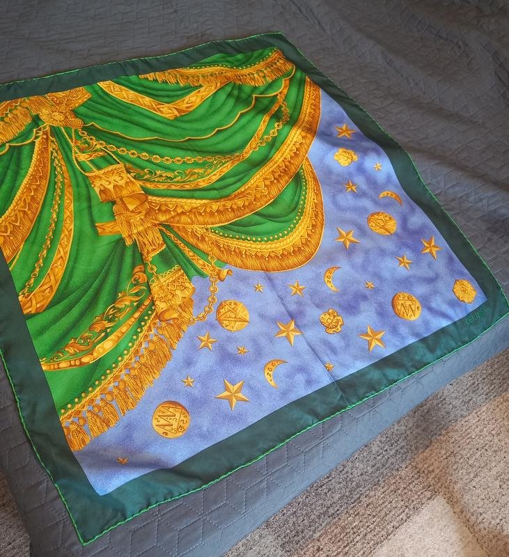 Женский Celine Платок Зелёный Один размер